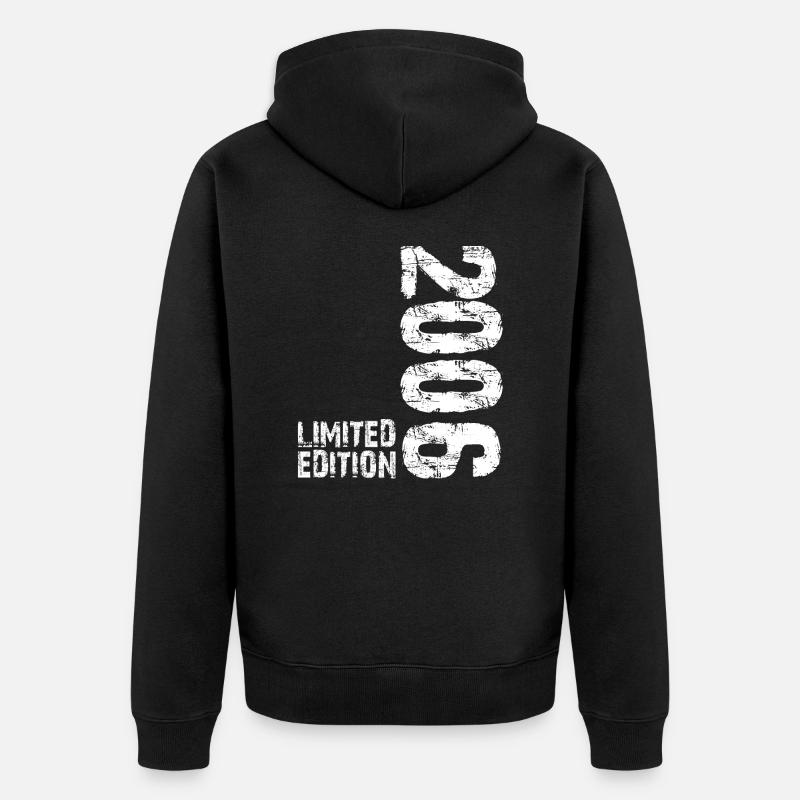 2006 Anniversaire T-Shirt Rétro - Veste à capuche bio Premium Unisexe - noir