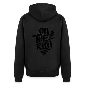 Marqueur de graffiti On The Run - Veste à capuche bio Premium Unisexe - noir - Dos - Nico (187cm)