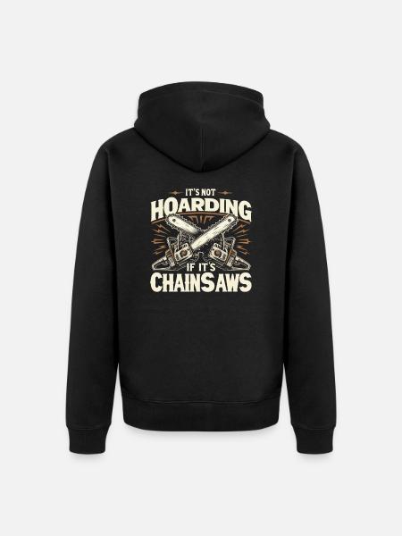Roliga motorsågar som säger - Ekologisk premiumluvjack unisex - svart