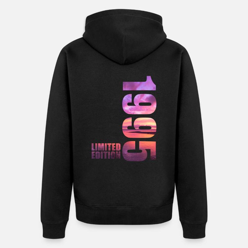 1995 Limited Edition - Unisex Premium Bio Zip Hoodie - Schwarz