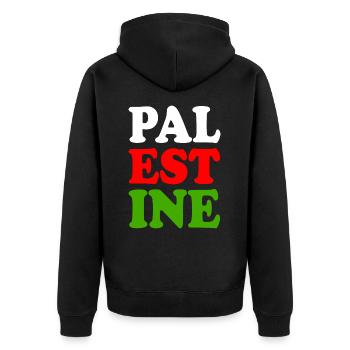 Palestine - Veste à capuche bio Premium Unisexe - noir - Dos - Nico (187cm)