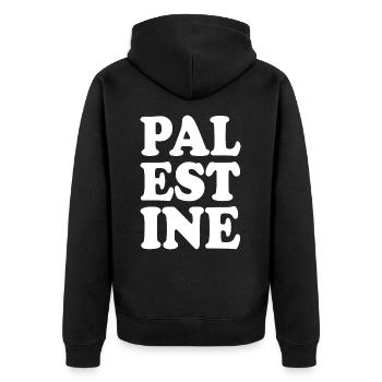Palestine - Veste à capuche bio Premium Unisexe - noir - Dos - Nico (187cm)