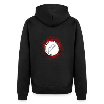 Bow and arrow sport - Unisex Premium Organic Zip Hoodie - black - Back - Nico (187cm)