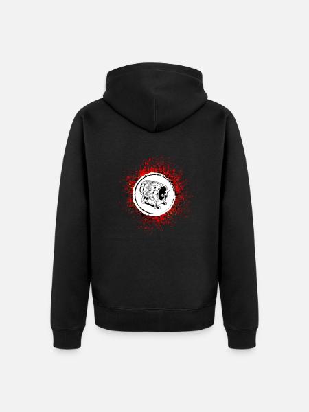 Bierfass Bier Brauerei - Unisex Premium Bio Zip Hoodie - Schwarz