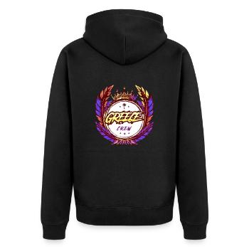 Grèce Crew Coloré - Veste à capuche bio Premium Unisexe - noir - Dos - Nico (187cm)