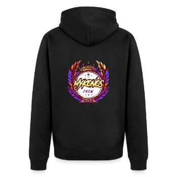 Mykonos Crew Coloré - Veste à capuche bio Premium Unisexe - noir - Dos - Nico (187cm)
