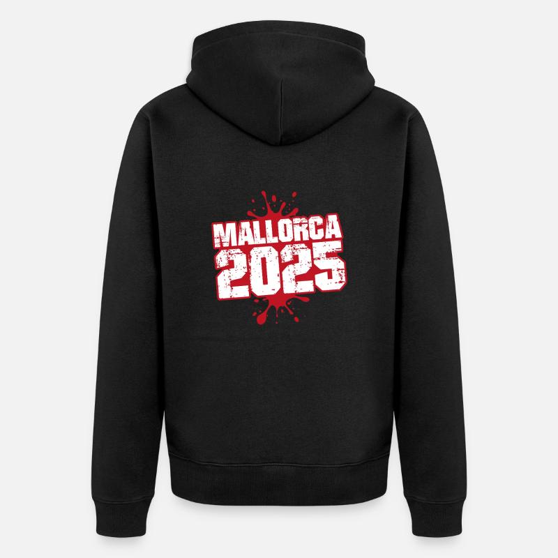 Majorque 2025 Klecks - Veste à capuche bio Premium Unisexe - noir