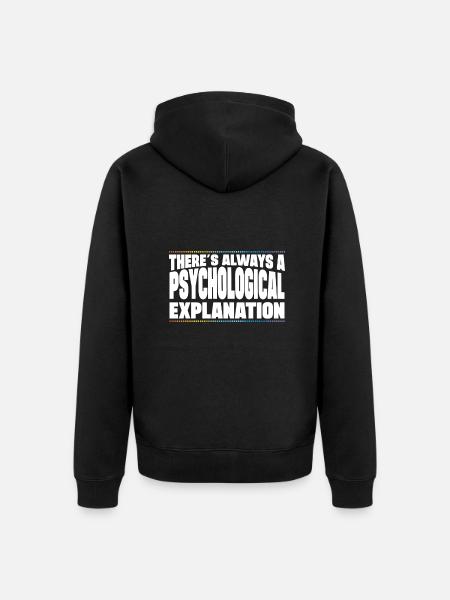 Psychological Explanation Professional Forensic - Unisex Premium Organic Zip Hoodie - black
