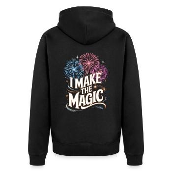 Pyrotechnie Feux d’artifice Pyrotechnie - Veste à capuche bio Premium Unisexe - noir - Dos - Nico (187cm)