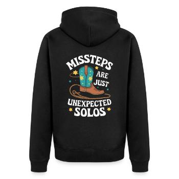 Danse en ligne Danseurs - Veste à capuche bio Premium Unisexe - noir - Dos - Nico (187cm)