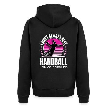 Handballeur handballeur - Veste à capuche bio Premium Unisexe - noir - Dos - Nico (187cm)