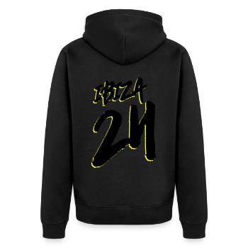 Ibiza 24 - Veste à capuche bio Premium Unisexe - noir - Dos - Nico (187cm)