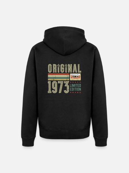 Original 1973 - Limited Edition - Unisex Premium Organic Zip Hoodie - black