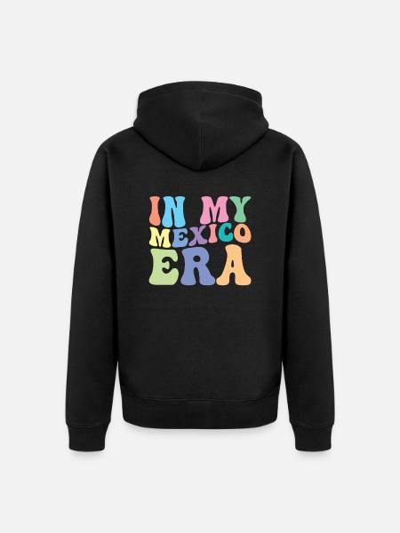 Mexico Retro Groovy - Unisex Premium Organic Zip Hoodie - black