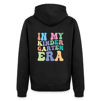 Élève Kindergarten Retro Groovy - Veste à capuche bio Premium Unisexe - noir - Dos - Nico (187cm)