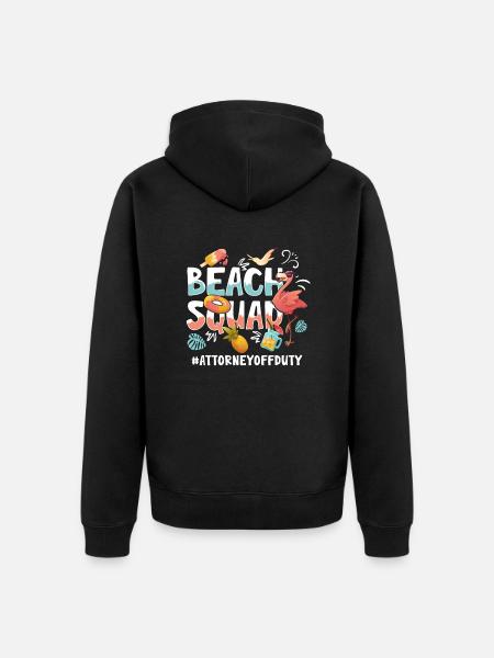 Attorney Vacation Beach Group - Unisex Premium Organic Zip Hoodie - black