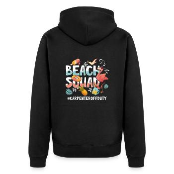 Groupe de plage de vacances de charpentier - Veste à capuche bio Premium Unisexe - noir - Dos - Nico (187cm)