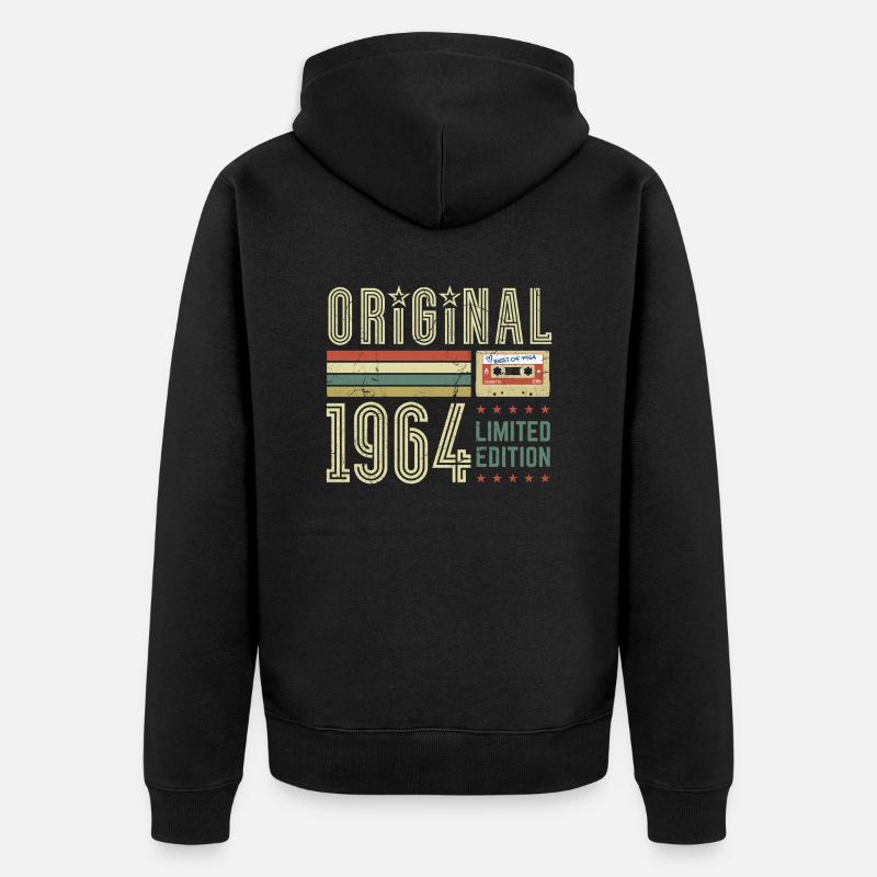 Original 1964 - Édition limitée - Veste à capuche bio Premium Unisexe - noir