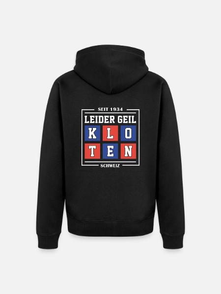 Kloten - Unisex Premium Bio Zip Hoodie - Schwarz