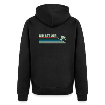 Whistler Souvenir Vacances Ski Ski Vacances d’hiver - Veste à capuche bio Premium Unisexe - noir - Dos - Nico (187cm)