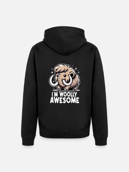 I´m Woolly Awesome - Unisex Premium Organic Zip Hoodie - black