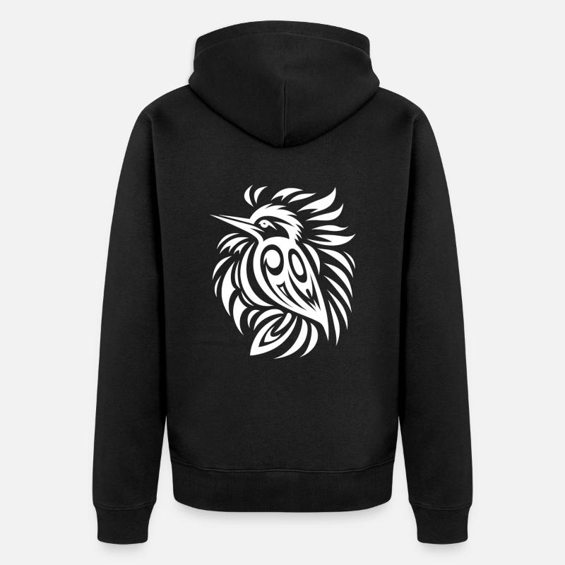 Pic Amérindien Zodiaque - Veste à capuche bio Premium Unisexe - noir