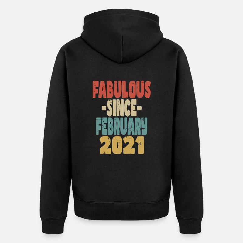 Fabuleux février 2021 - Veste à capuche bio Premium Unisexe - noir