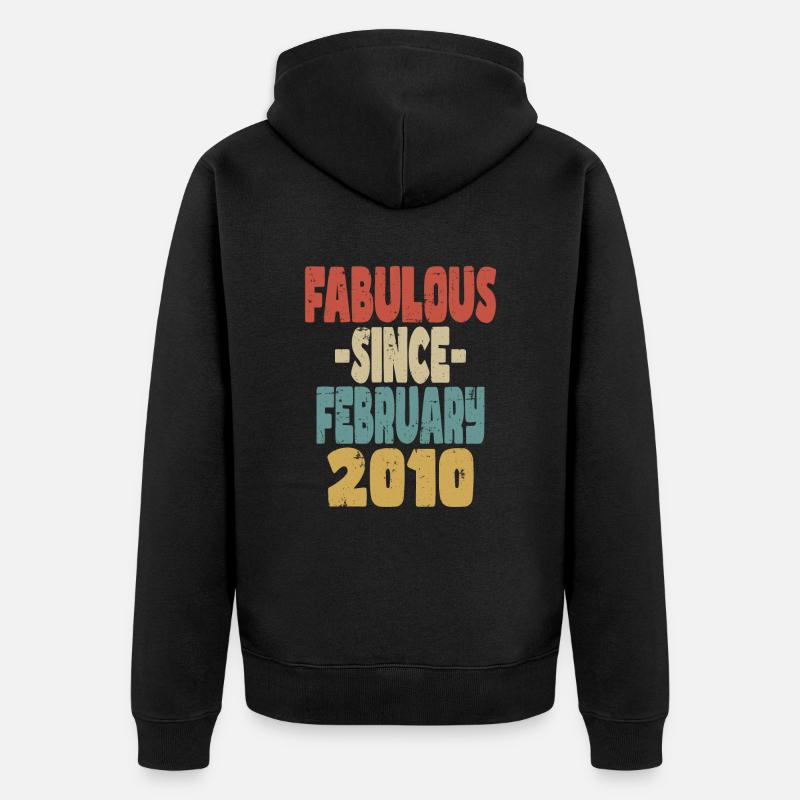 Fabuleux Février 2010 - Veste à capuche bio Premium Unisexe - noir
