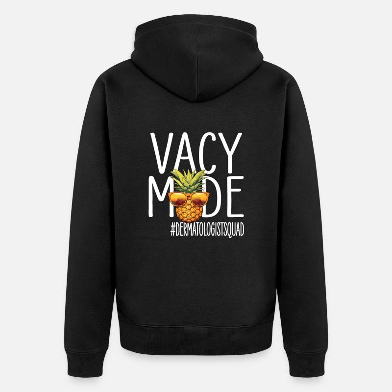 Dermatologue Vacances Vacy Mode - Veste à capuche bio Premium Unisexe - noir