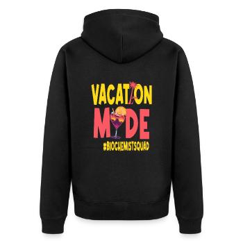 Biochimiste Vacances Mode Vacy Biochemistsquad - Veste à capuche bio Premium Unisexe - noir - Dos - Nico (187cm)