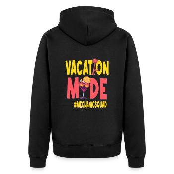 Mechanic Vacances Vacy Mode Mechanicsquad - Veste à capuche bio Premium Unisexe - noir - Dos - Nico (187cm)