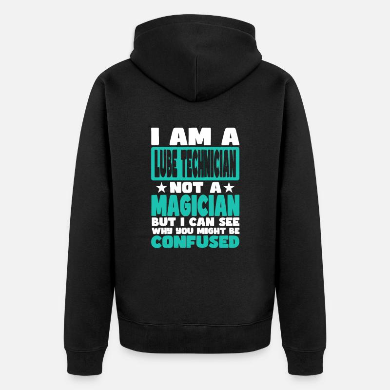 Technicien en lubrification - Veste à capuche bio Premium Unisexe - noir