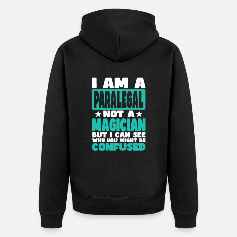 Anwaltsgehilfe - Unisex Premium Bio Zip Hoodie - Schwarz