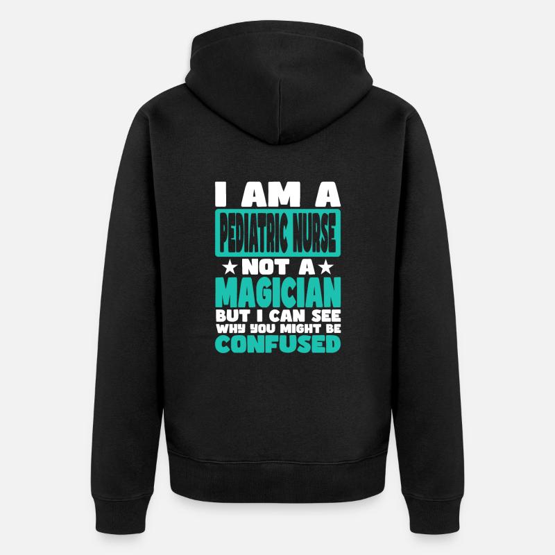 Kinderkrankenschwester - Unisex Premium Bio Zip Hoodie - Schwarz
