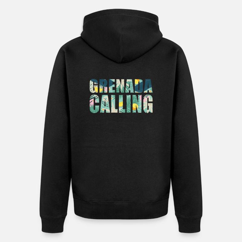 Grenade Calling Tropical Vibes - Veste à capuche bio Premium Unisexe - noir