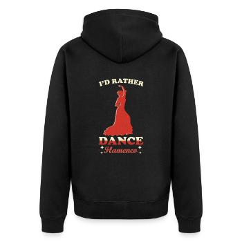 Je préfère danser le flamenco - Veste à capuche bio Premium Unisexe - noir - Dos - Nico (187cm)