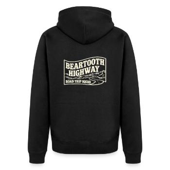 Beartooth Highway Road Trip Squad Aventure - Veste à capuche bio Premium Unisexe - noir - Dos - Nico (187cm)