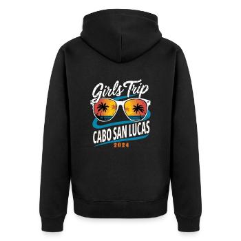 Voyage entre filles à Cabo San Lucas 2024 (Garantie du prix le plus bas) - Veste à capuche bio Premium Unisexe - noir - Dos - Nico (187cm)