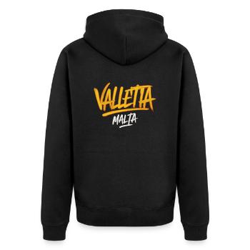 La Valette, Malte : Souvenir pour les voyageurs - Veste à capuche bio Premium Unisexe - noir - Dos - Nico (187cm)
