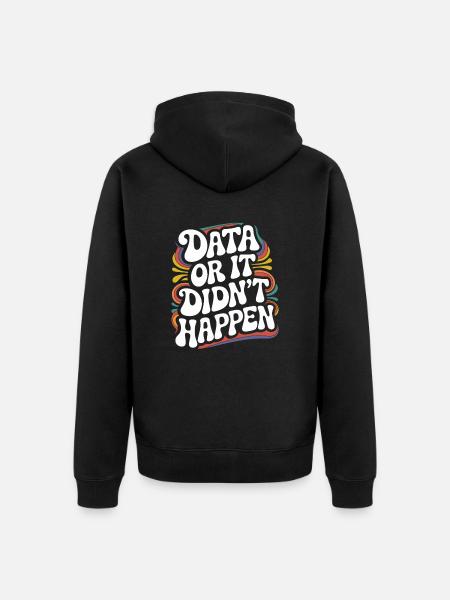 Data Analyst Data Scientist Data Engineer - Data - Unisex Premium Organic Zip Hoodie - black