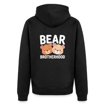 Les groupes d’ours conçoivent la confrérie des ours - Veste à capuche bio Premium Unisexe - noir - Dos - Nico (187cm)