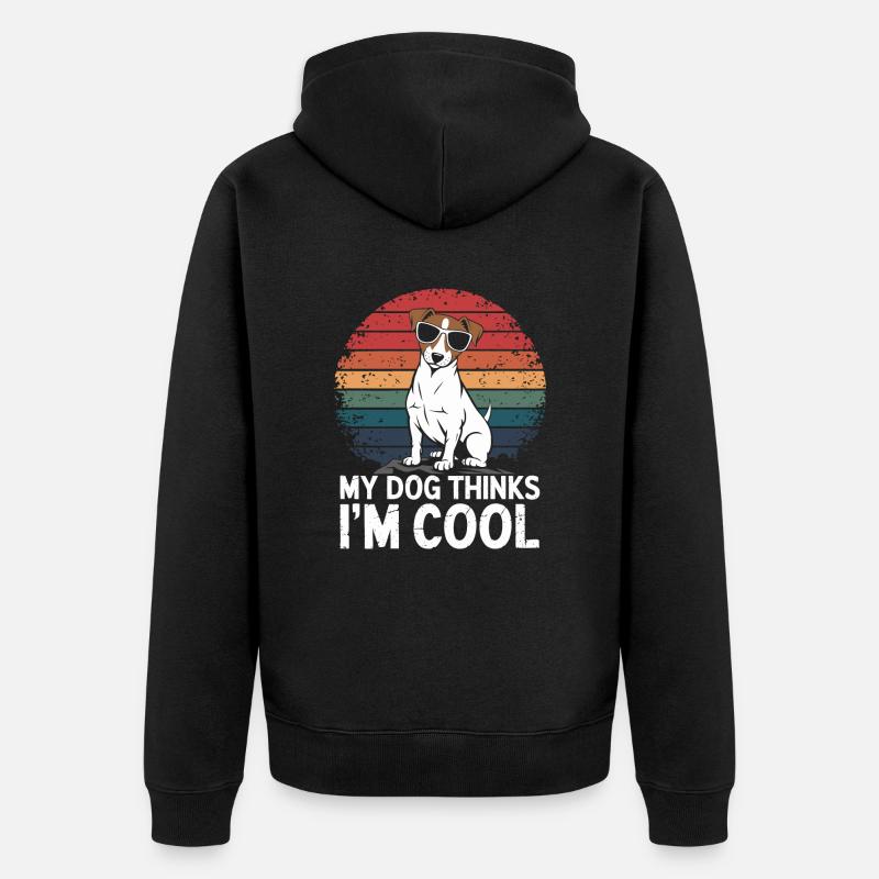 Propriétaire d’un Jack Russell Terrier - Veste à capuche bio Premium Unisexe - noir