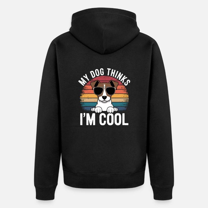 Propriétaire d’un Jack Russell Terrier - Veste à capuche bio Premium Unisexe - noir