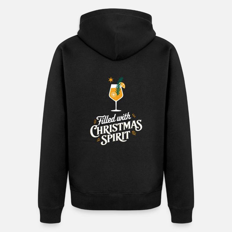 Rempli d’ de Noël - Veste à capuche bio Premium Unisexe - noir
