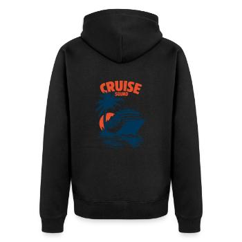 Escouade de croisière, Croisière, Bateau de croisière, Navire - Veste à capuche bio Premium Unisexe - noir - Dos - Nico (187cm)