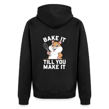 Faites-le cuire jusqu’à ce que vous le fassiez Baker Hamster Fun - Veste à capuche bio Premium Unisexe - noir - Dos - Nico (187cm)