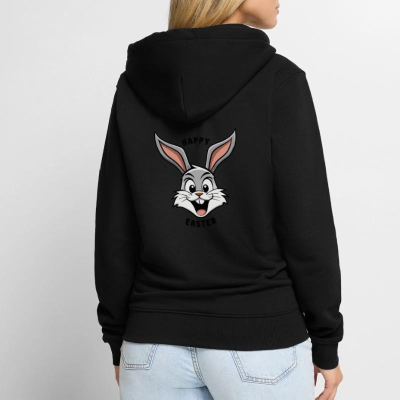Happy Easter - Easter Bunny - Easter Egg - Gift Unisex Premium Organic Zip Hoodie