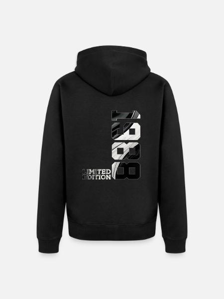 LIMITED EDITION 1988 38TH BIRTHDAY - Unisex Premium Organic Zip Hoodie - black