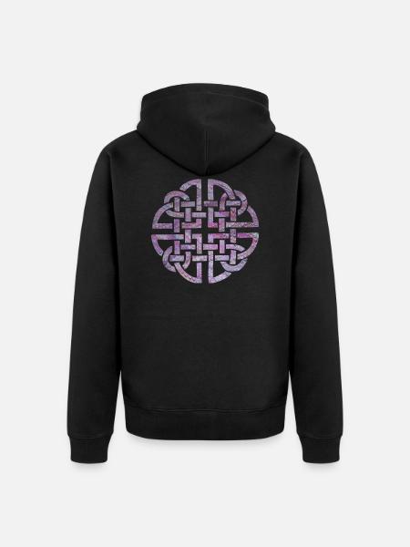 Celtic knot 8 e 62 - Unisex Premium Organic Zip Hoodie - black