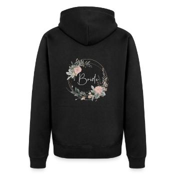 Mariée - Veste à capuche bio Premium Unisexe - noir - Dos - Nico (187cm)